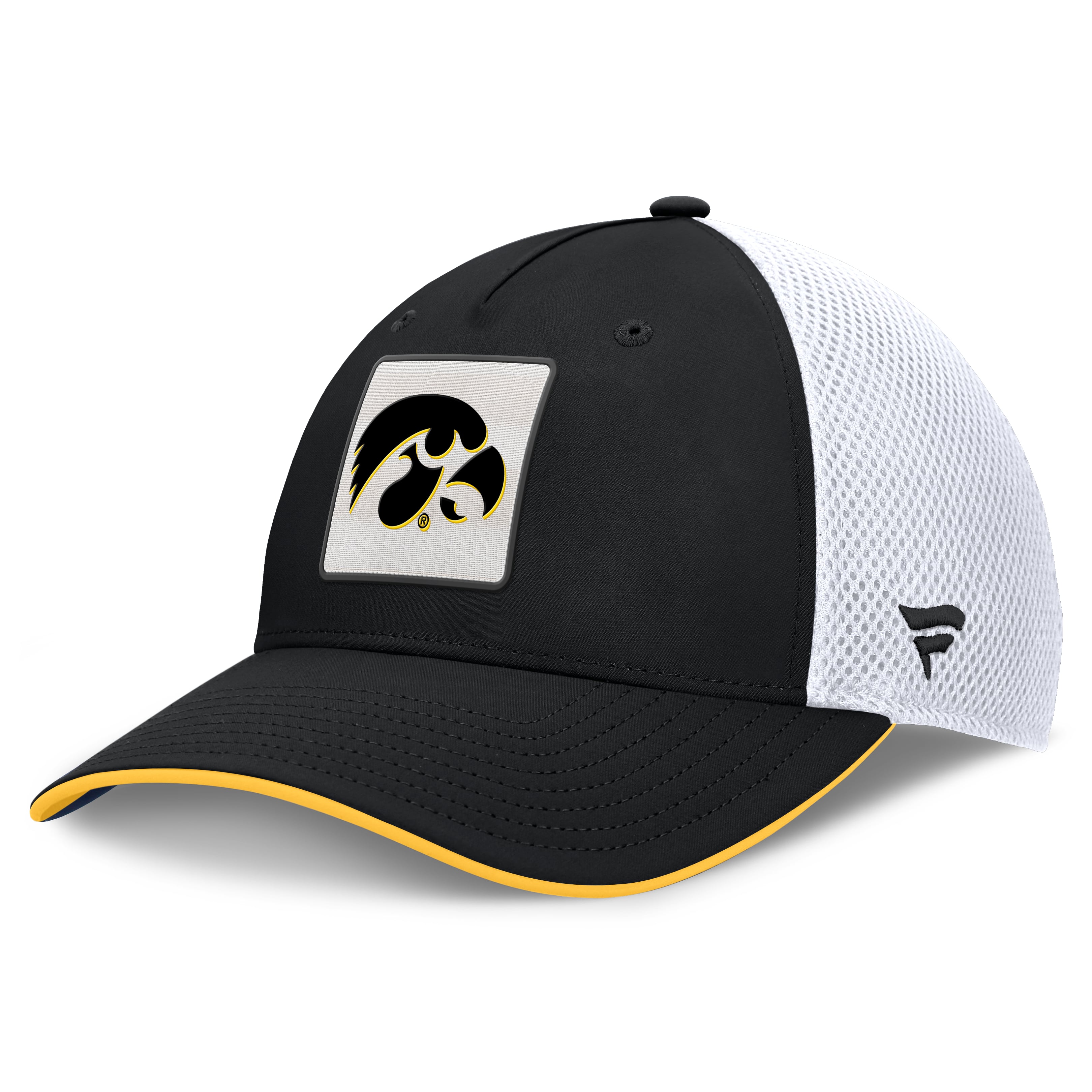 Men's Fanatics  Black Iowa Hawkeyes 5-Panel Matter Flex Hat