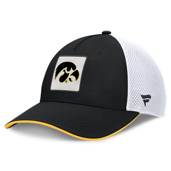 Men's Fanatics  Black Iowa Hawkeyes 5-Panel Matter Flex Hat