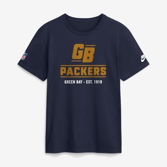 Men's Nike Navy Green Bay Packers Sideline Alternate Final Sprint Dri-FIT T-Shirt