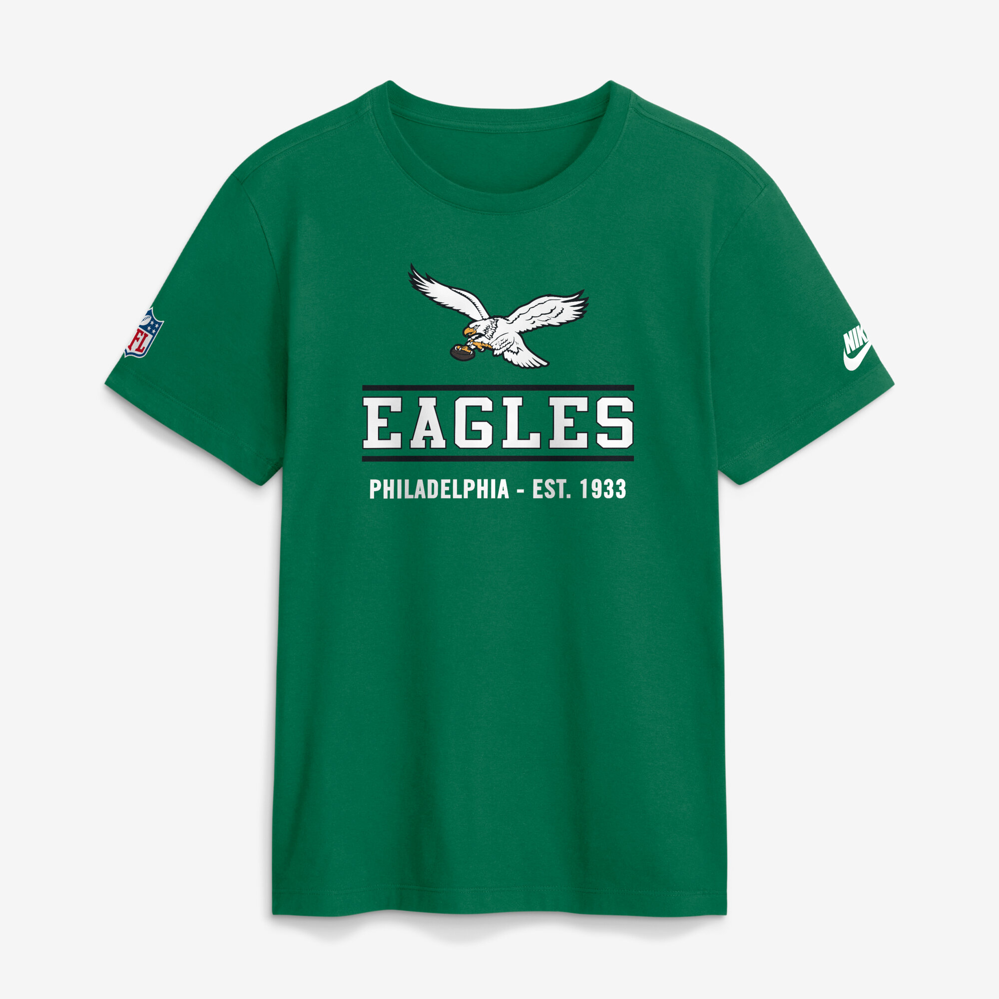 Men's Nike Kelly Green Philadelphia Eagles Tall Sideline Final Sprint Dri-FIT T-Shirt