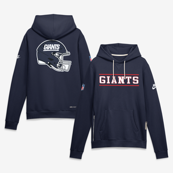 Men's Nike Navy New York Giants Standard Issue Replay Officials Alternate Dri-FIT Hoodie