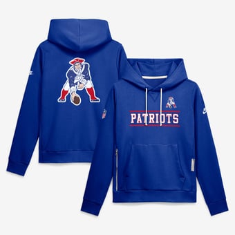 Women's Nike  Royal New England Patriots Sideline Standard Issue Alternate Dri-FIT Hoodie