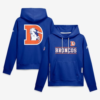 Women's Nike  Royal Denver Broncos Sideline Standard Issue Alternate Dri-FIT Hoodie