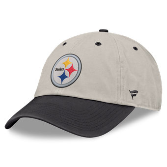 Men's Fanatics Beige/Charcoal Pittsburgh Steelers Frame Adjustable Hat