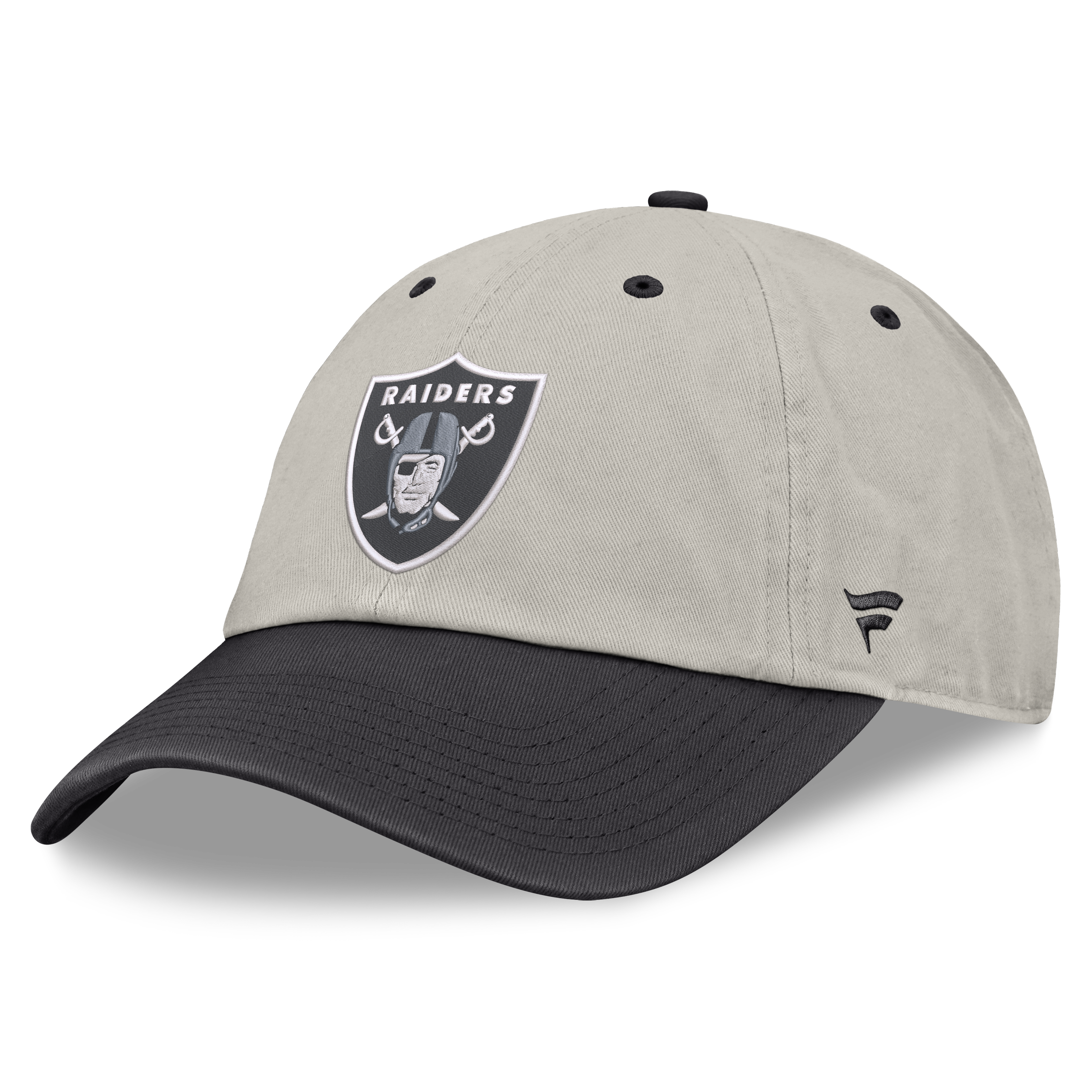 Men's Fanatics Beige/Charcoal Las Vegas Raiders Frame Adjustable Hat