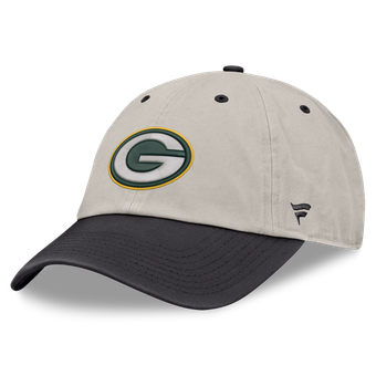 Men's Fanatics Beige/Charcoal Green Bay Packers Frame Adjustable Hat