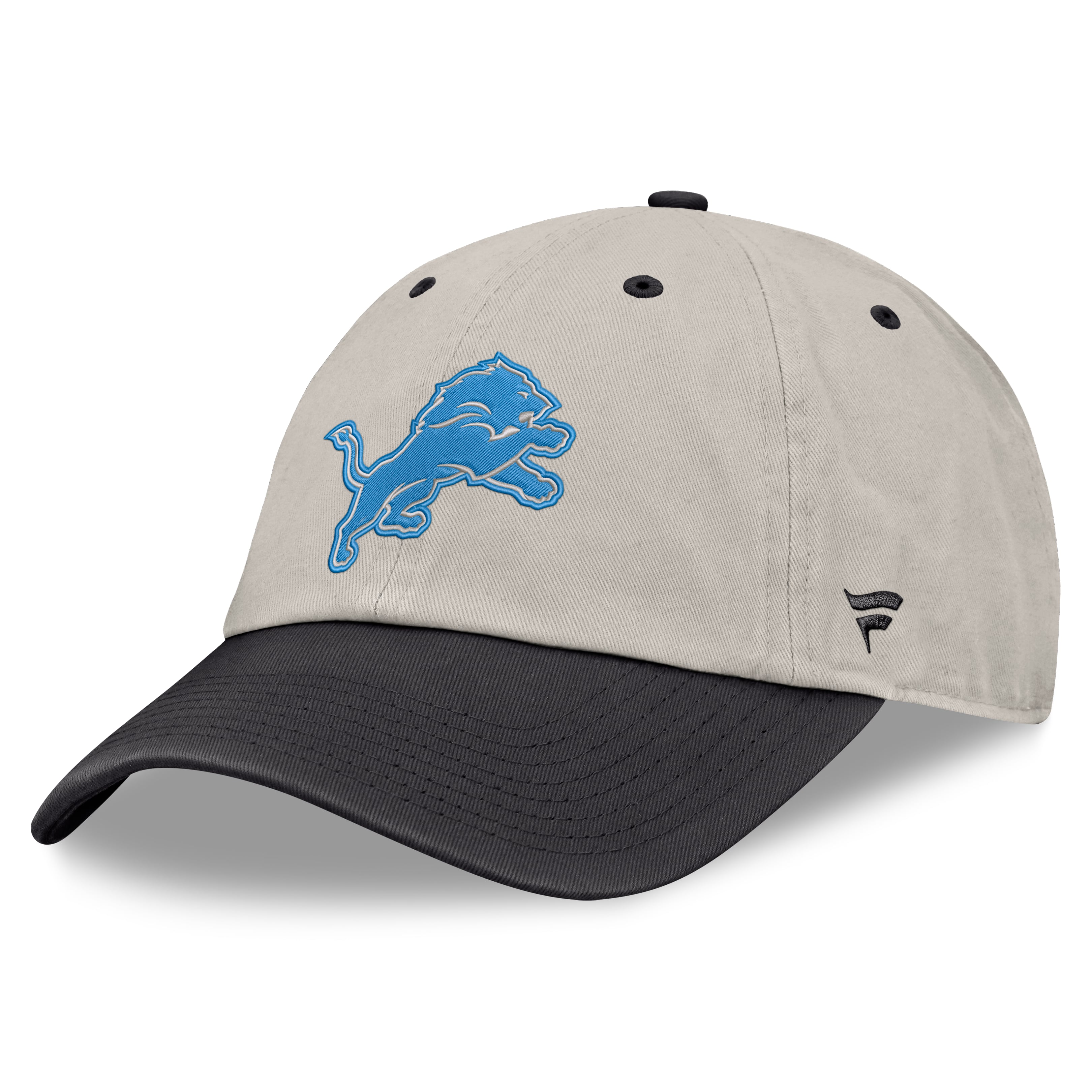 Men's Fanatics Gray/Charcoal Detroit Lions Frame Adjustable Hat
