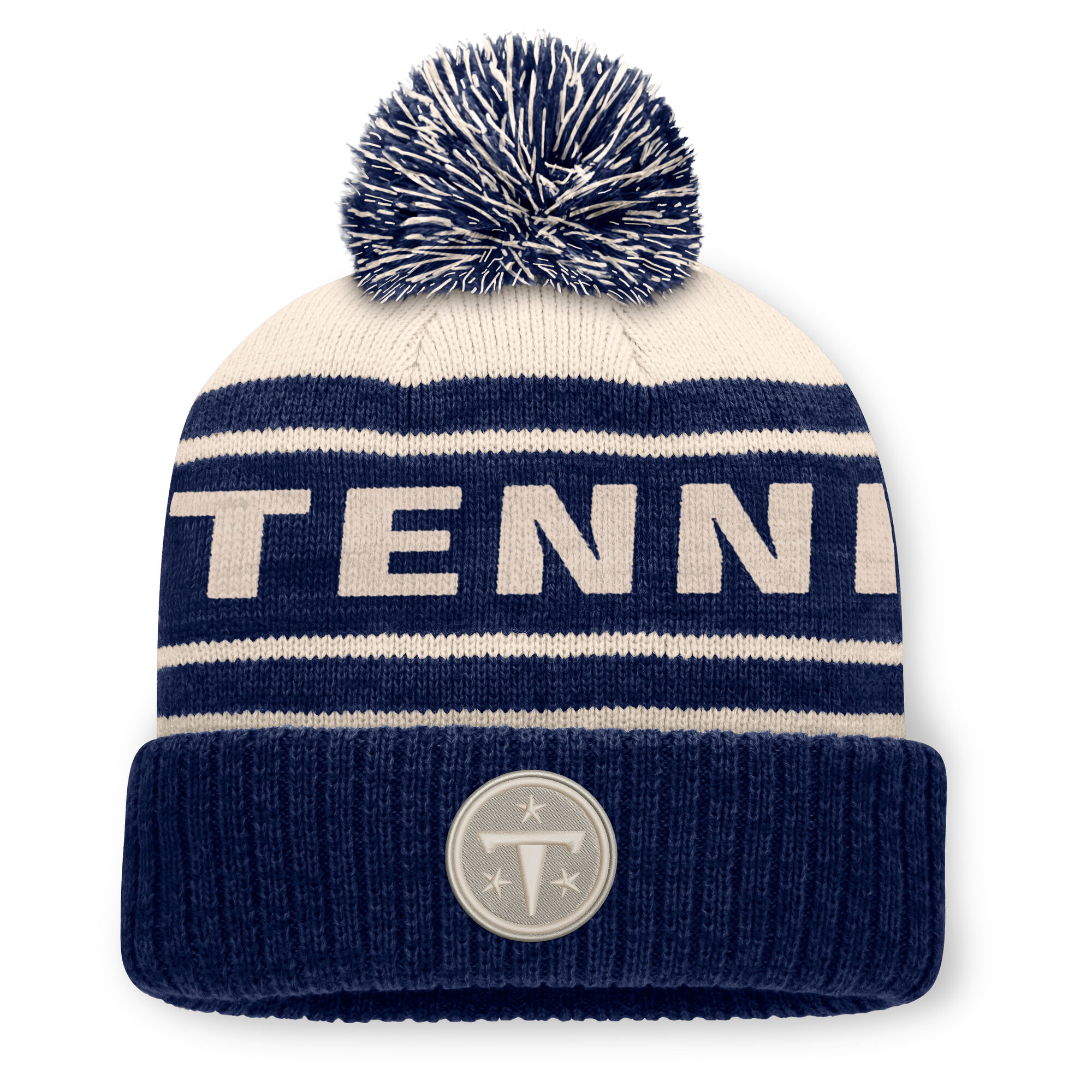 Men's Fanatics Navy Tennessee Titans Cuffed Knit Hat with Pom