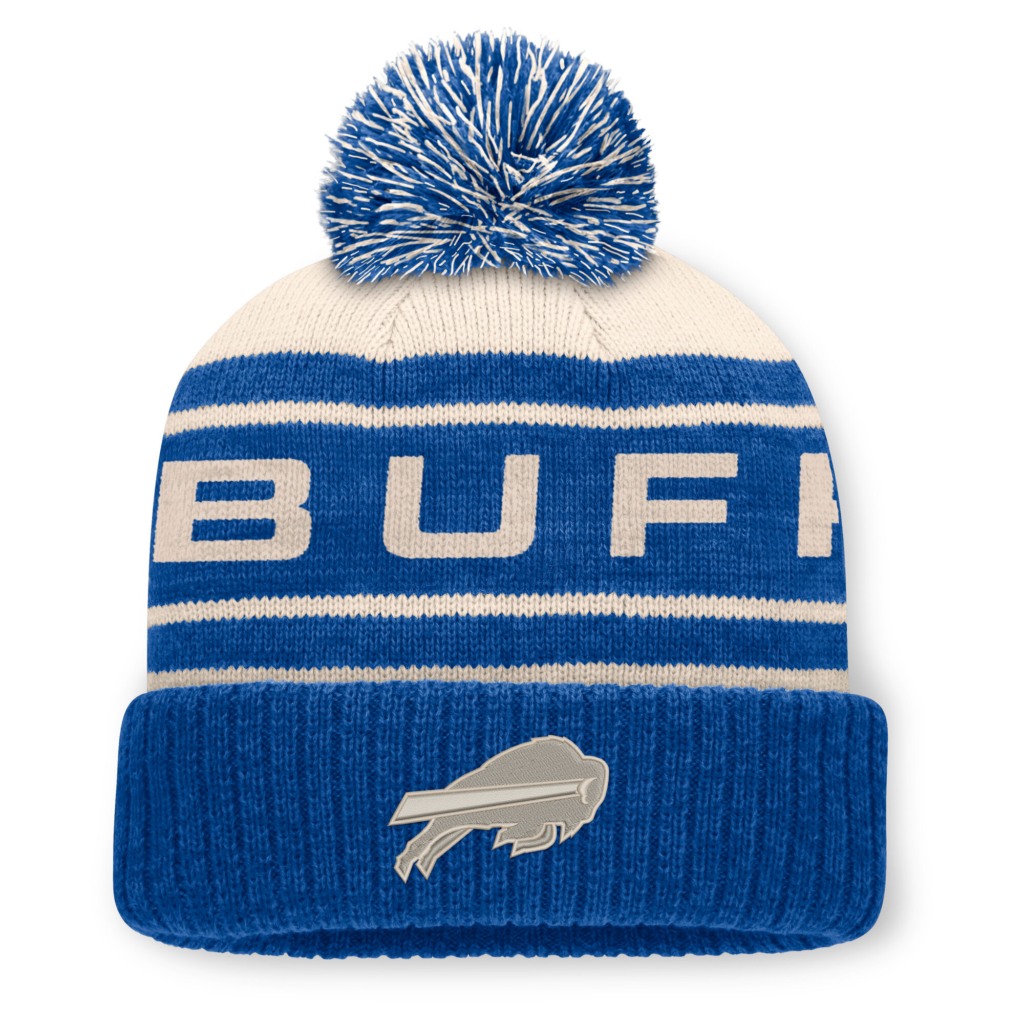 Men's Fanatics Royal Buffalo Bills Cuffed Knit Hat with Pom