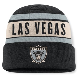 Men's Fanatics Black Las Vegas Raiders Chip Pass Cuffed Knit Hat