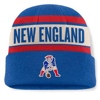 Men's Fanatics Royal New England Patriots Chip Pass Cuffed Knit Hat