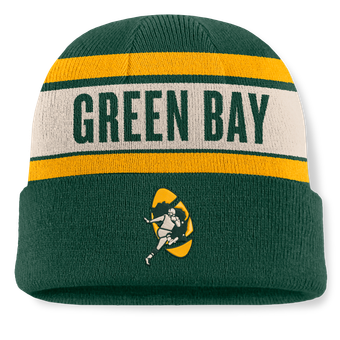 Men's Fanatics Green Green Bay Packers Chip Pass Cuffed Knit Hat