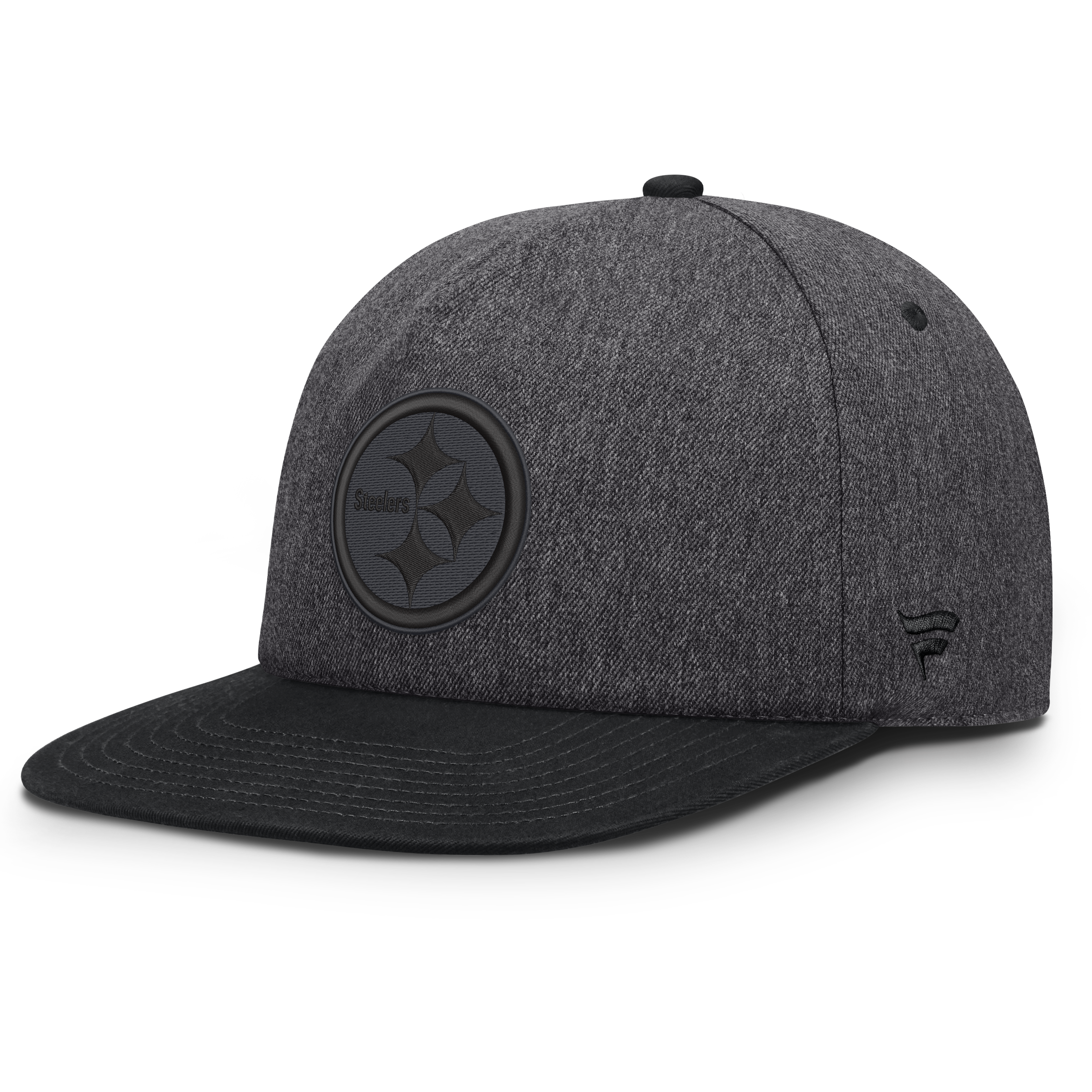 Men's Fanatics Heather Gray/Charcoal Pittsburgh Steelers Clear Away Golfer Adjustable Hat
