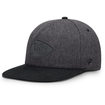Men's Fanatics Heather Gray/Charcoal Kansas City Chiefs Clear Away Golfer Adjustable Hat