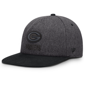 Men's Fanatics Heather Gray/Charcoal Green Bay Packers Clear Away Golfer Adjustable Hat