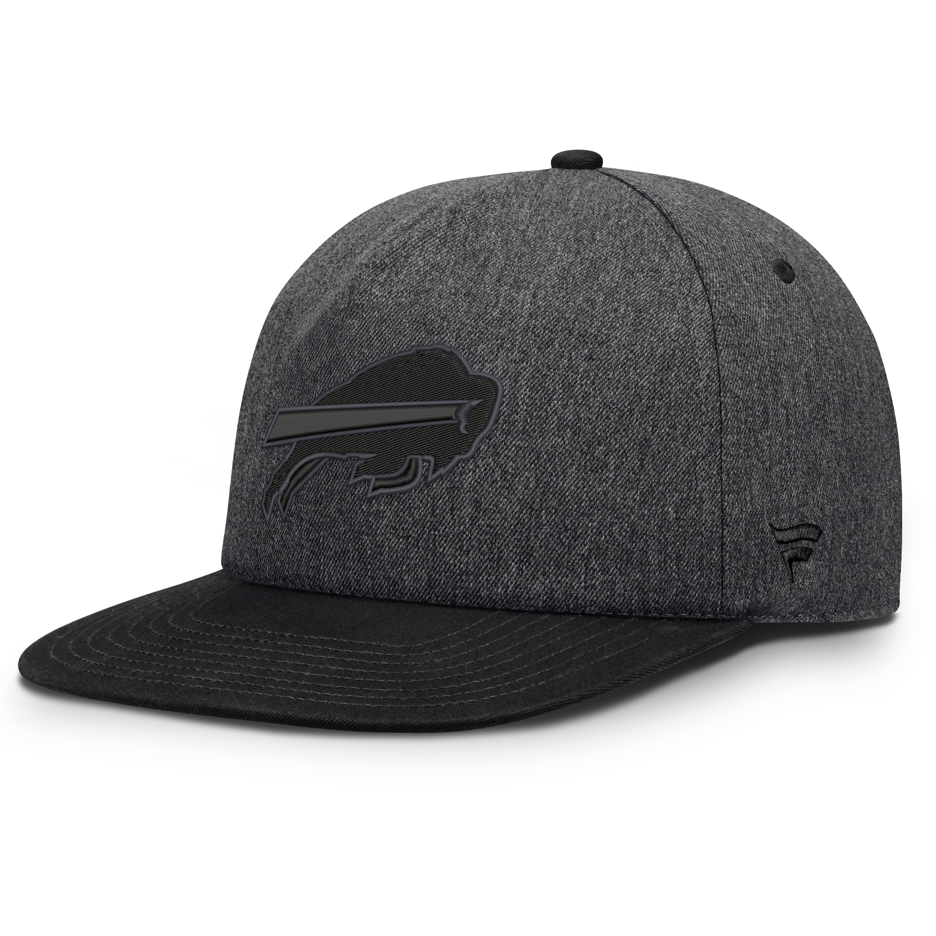 Men's Fanatics Heather Gray/Charcoal Buffalo Bills Clear Away Golfer Adjustable Hat
