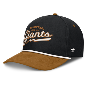 Men's Fanatics Black San Francisco Giants Heritage Concourse A-Frame Adjustable Hat