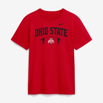 Men's Nike  Scarlet Ohio State Buckeyes Primetime Football Icon T-Shirt