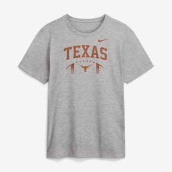 Men's Nike  Heather Gray Texas Longhorns Primetime Football Icon T-Shirt