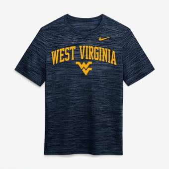 Men's Nike  Navy West Virginia Mountaineers Primetime Arch Logo Velocity Dri-FIT T-Shirt