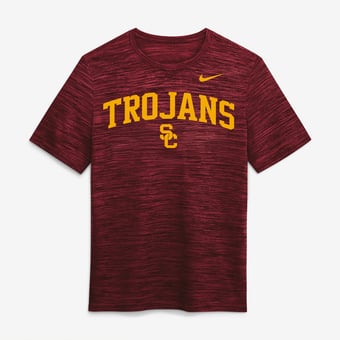 Men's Nike  Cardinal USC Trojans Primetime Arch Logo Velocity Dri-FIT T-Shirt