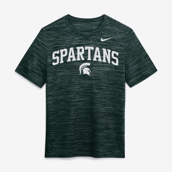 Men's Nike  Green Michigan State Spartans Primetime Arch Logo Velocity Dri-FIT T-Shirt