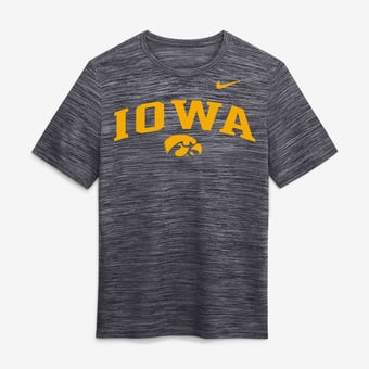 Men's Nike  Black Iowa Hawkeyes Primetime Arch Logo Velocity Dri-FIT T-Shirt