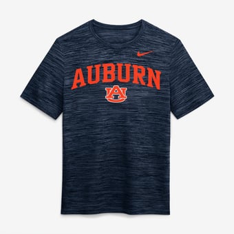 Men's Nike  Navy Auburn Tigers Primetime Arch Logo Velocity Dri-FIT T-Shirt