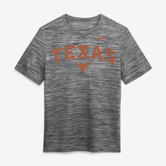 Men's Nike  Anthracite Texas Longhorns Primetime Arch Logo Velocity Dri-FIT T-Shirt