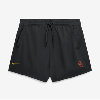Men's Nike Black USC Trojans Primary Logo Form Dri-FIT Shorts