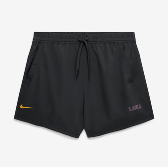 Men's Nike Black LSU Tigers Primary Logo Form Dri-FIT Shorts