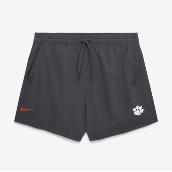 Men's Nike Anthracite Clemson Tigers Primary Logo Form Dri-FIT Shorts