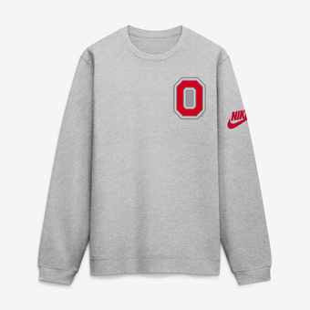 Men's Nike Heather Gray Ohio State Buckeyes Legacy Sweatshirt