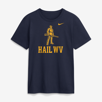 Men's Nike  Navy West Virginia Mountaineers Primetime Logo Mantra T-Shirt
