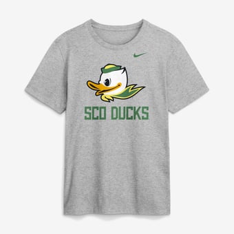 Men's Nike  Gray Oregon Ducks Primetime Logo Mantra T-Shirt