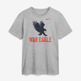 Men's Nike  Gray Auburn Tigers Primetime Logo Mantra T-Shirt