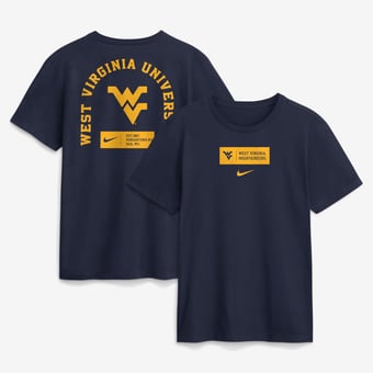 Men's Nike Navy West Virginia Mountaineers Primetime Crew T-Shirt