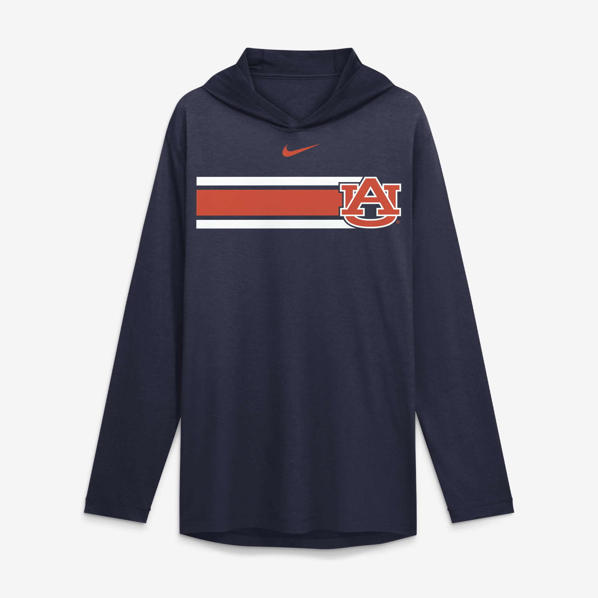 Men’s Nike Navy Auburn Tigers Primetime Pattern Tri-Blend Dri-FIT Long Sleeve Hooded T-Shirt