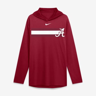 Men's Nike Crimson Alabama Crimson Tide Primetime Pattern Tri-Blend Dri-FIT Long Sleeve Hooded T-Shirt