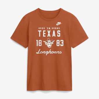 Men's Nike  Texas Orange Texas Longhorns Legacy Stacked Established T-Shirt
