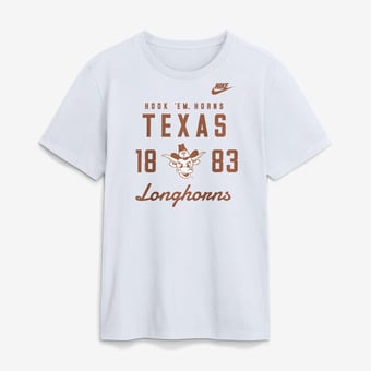 Men's Nike  White Texas Longhorns Legacy Stacked Established T-Shirt