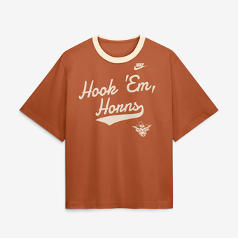 Women's Nike Texas Orange Texas Longhorns Legacy Fight Song Boxy T-Shirt