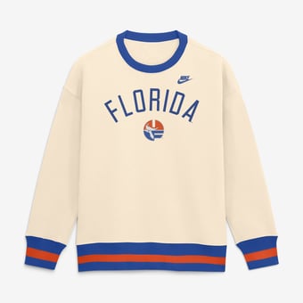 Women's Nike  Natural Florida Gators Legacy Pullover Sweatshirt