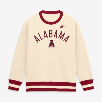 Women's Nike  Natural Alabama Crimson Tide Legacy Pullover Sweatshirt