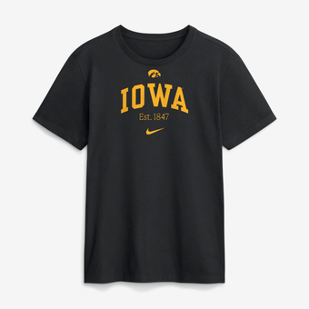 Men's Nike Black Iowa Hawkeyes Academic Arch T-Shirt