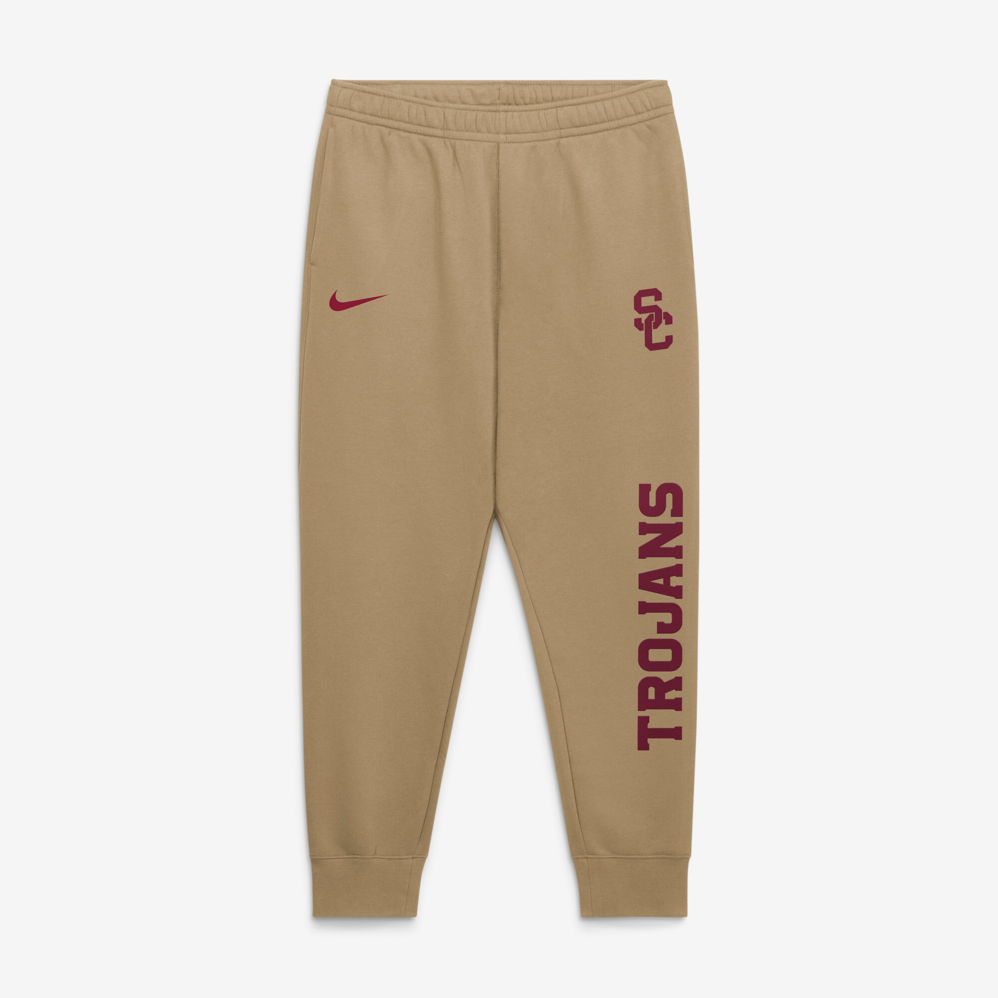 Men’s Nike Beige USC Trojans Primetime Club Fleece Joggers Men’s Nike Beige USC Trojans Primetime Club Fleece Joggers