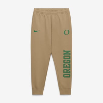 Men's Nike  Beige Oregon Ducks Primetime Club Fleece Joggers