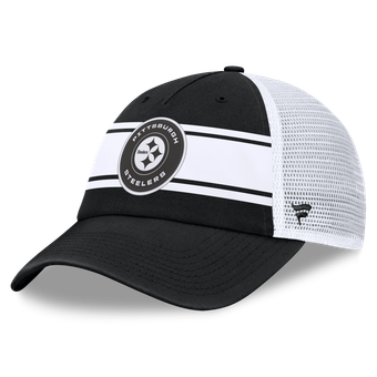 Men's Fanatics Black Pittsburgh Steelers Muddle Trucker Adjustable Hat