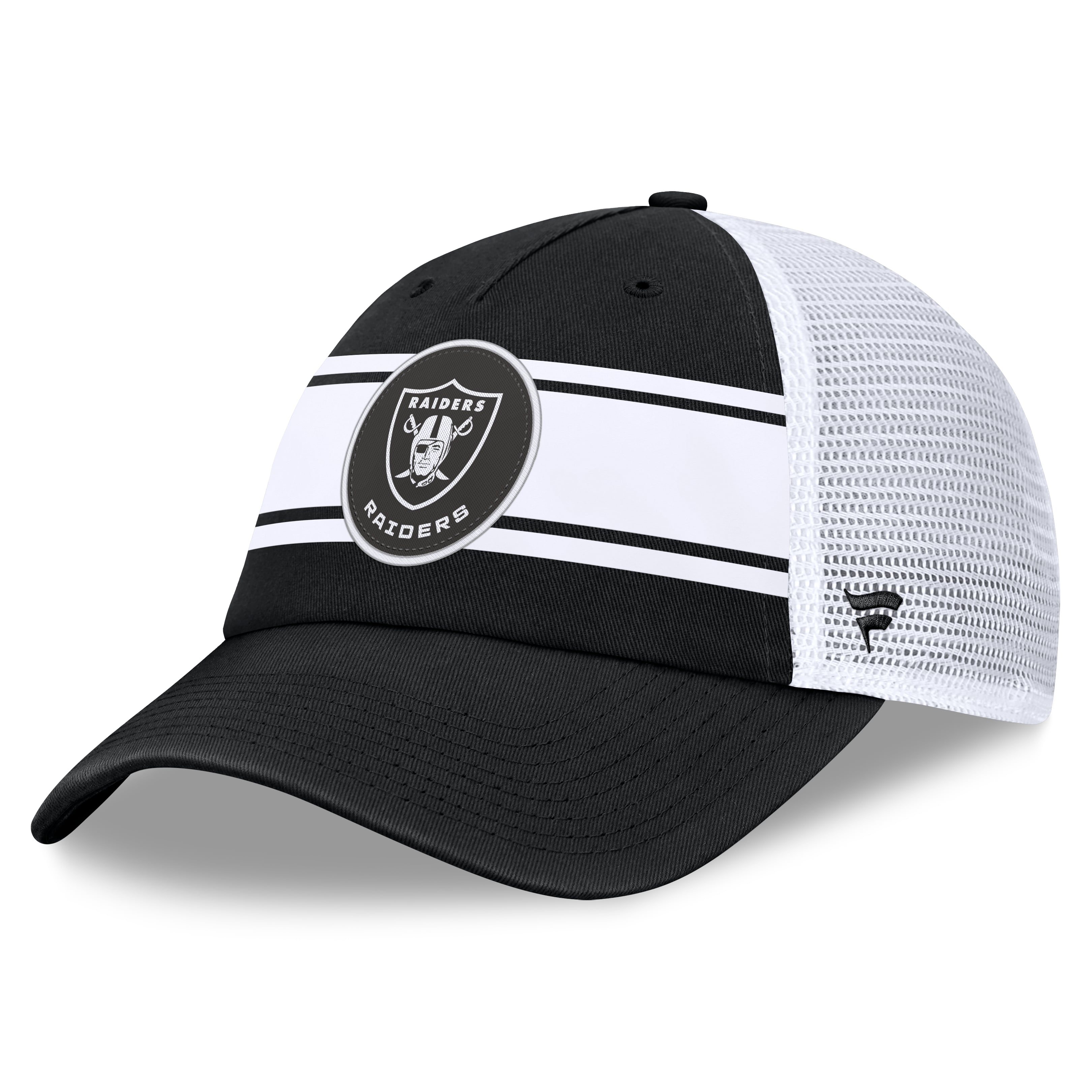 Men's Fanatics Black Las Vegas Raiders Muddle Trucker Adjustable Hat