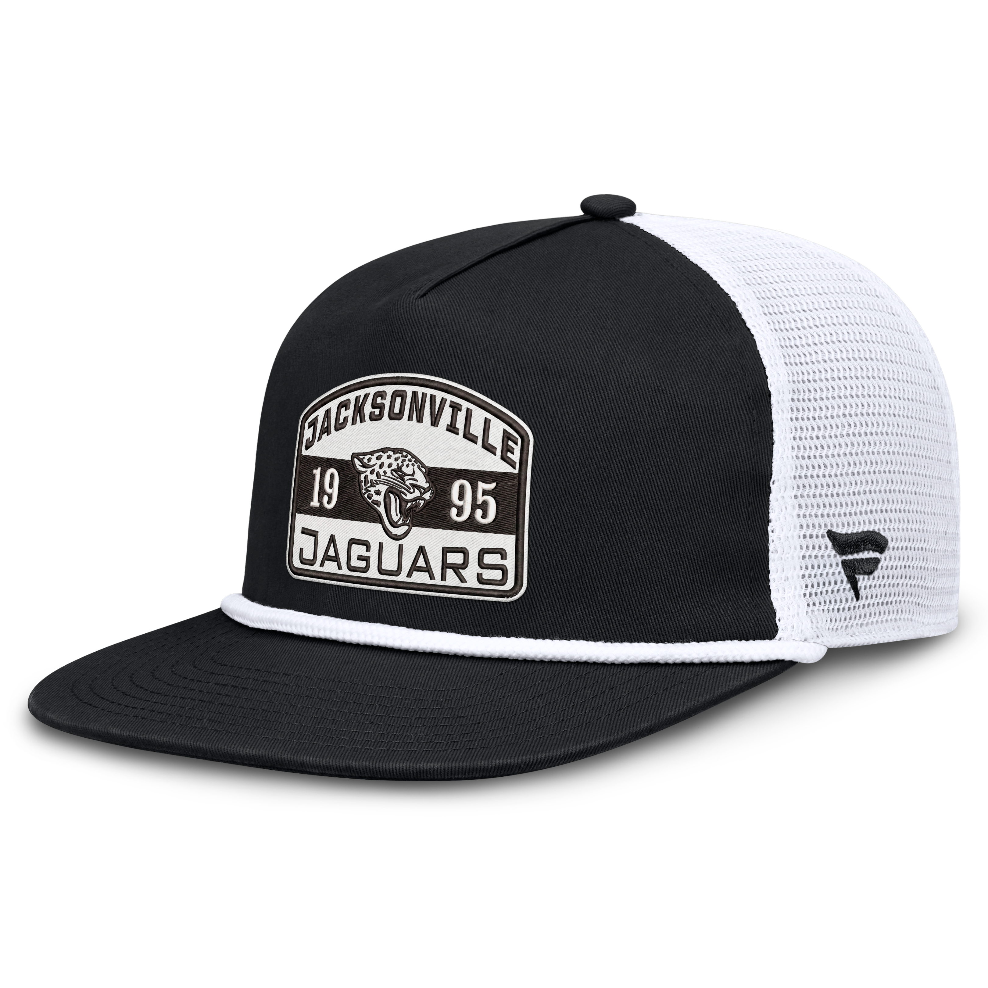 Men's Fanatics Black/White Jacksonville Jaguars Guidepost Golfer Adjustable Hat